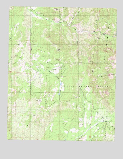 Dennison Peak, CA USGS Topographic Map