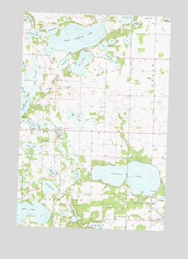 Dent, MN USGS Topographic Map