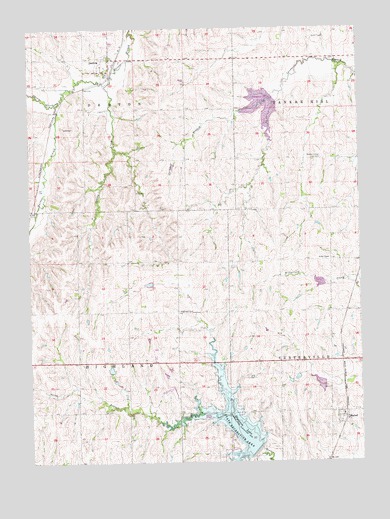 Denton, NE USGS Topographic Map