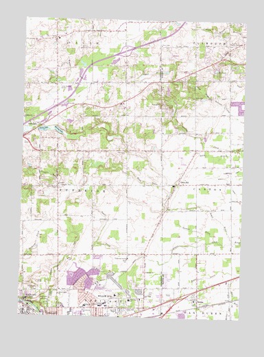 Denton, MI USGS Topographic Map