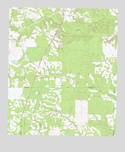 Denton, GA USGS Topographic Map