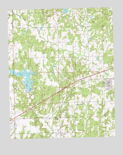 Depew, OK USGS Topographic Map