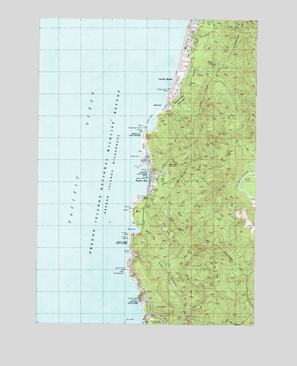 Depoe Bay, OR USGS Topographic Map