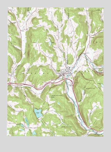 Deposit, NY USGS Topographic Map