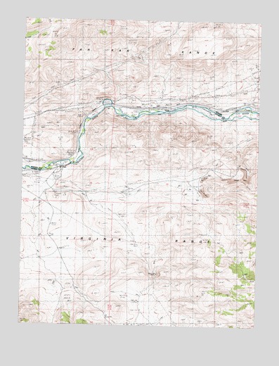 Derby Dam, NV USGS Topographic Map