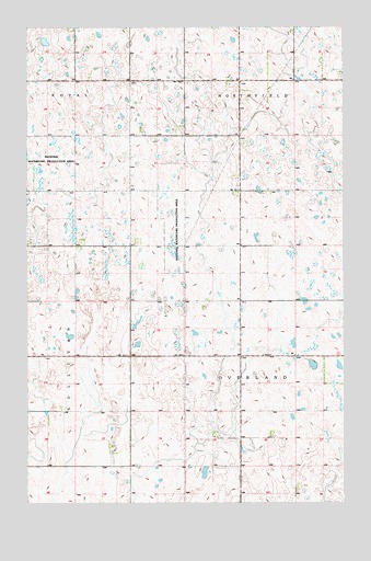 Derrick NW, ND USGS Topographic Map