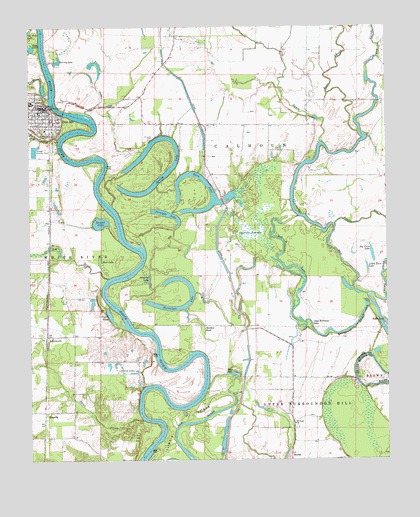 Des Arc East, AR USGS Topographic Map