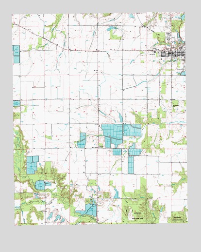 Des Arc West, AR USGS Topographic Map