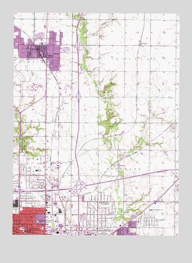 Des Moines NE, IA USGS Topographic Map