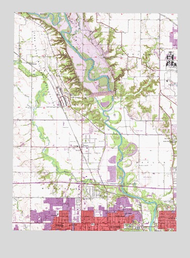 Des Moines NW, IA USGS Topographic Map