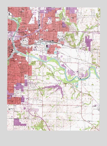 Des Moines SE, IA USGS Topographic Map