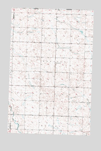 Antler NW, ND USGS Topographic Map