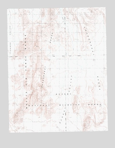 Desert Hills NE, NV USGS Topographic Map