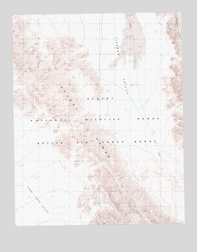 Desert Hills SW, NV USGS Topographic Map