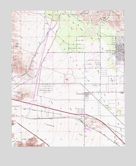 Desert Hot Springs, CA USGS Topographic Map
