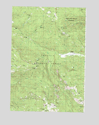 Desolation Butte, OR USGS Topographic Map