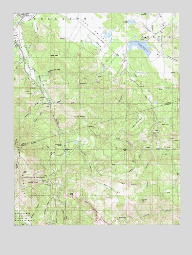 Detert Reservoir, CA USGS Topographic Map