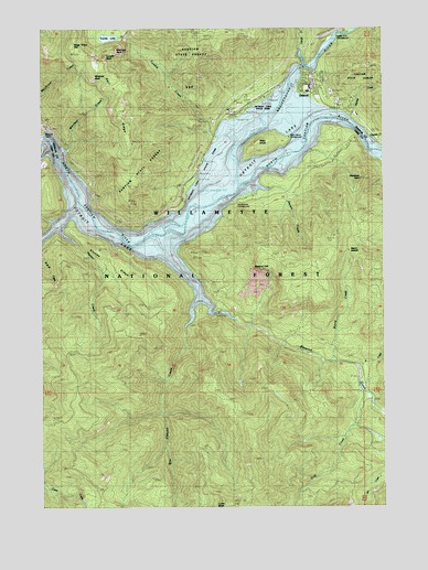 Detroit, OR USGS Topographic Map