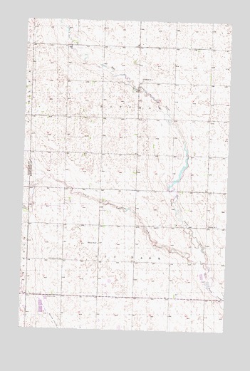 Antler SW, ND USGS Topographic Map
