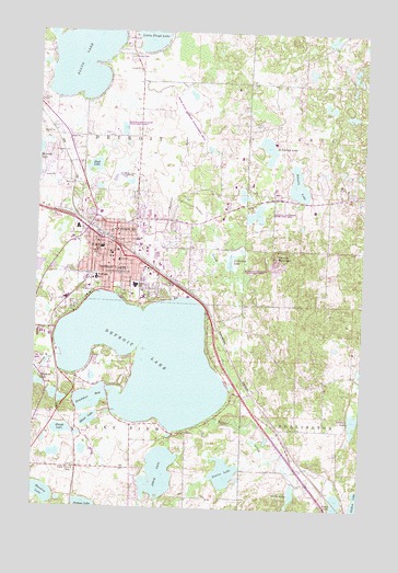 Detroit Lakes, MN USGS Topographic Map