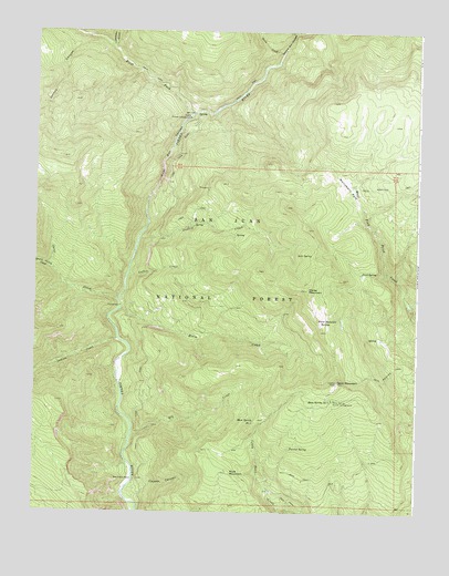 Devil Mountain, CO USGS Topographic Map