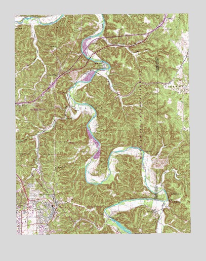 Devils Elbow, MO USGS Topographic Map