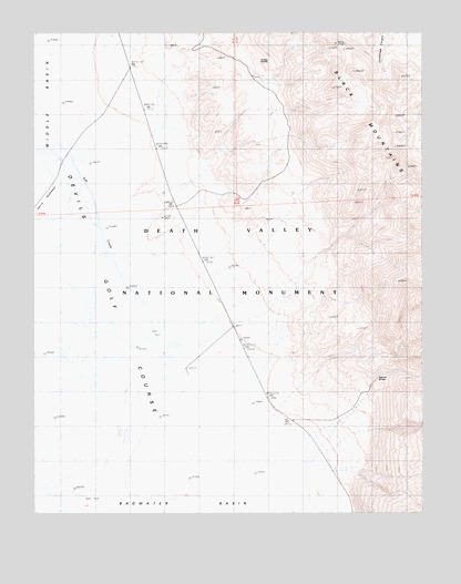 Devils Golf Course, CA USGS Topographic Map