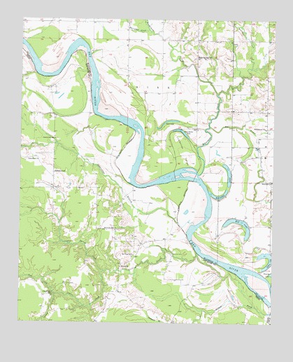 Acworth, TX USGS Topographic Map