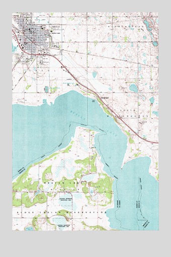 Devils Lake, ND USGS Topographic Map