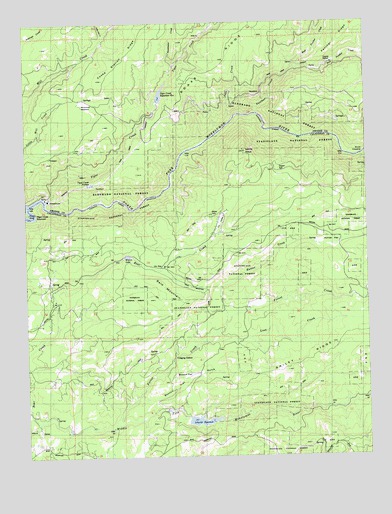 Devils Nose, CA USGS Topographic Map