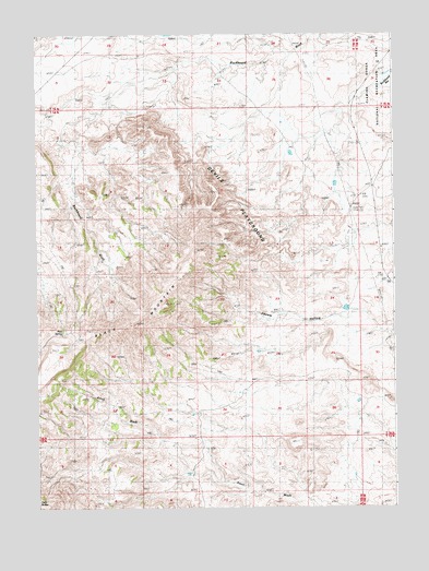 Devils Playground, WY USGS Topographic Map