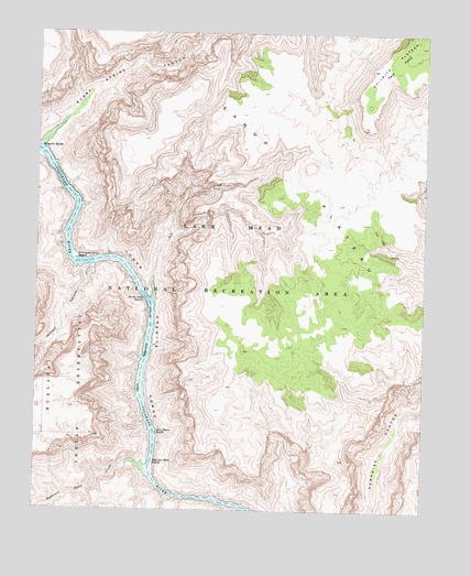 Devils Slide Rapids, AZ USGS Topographic Map