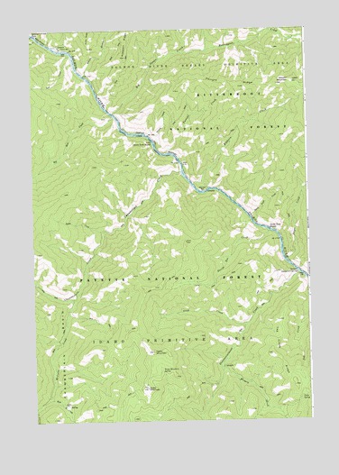 Devils Teeth Rapids, ID USGS Topographic Map