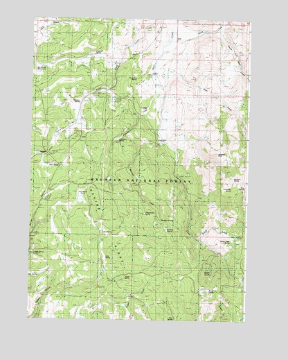 Devine Ridge North, OR USGS Topographic Map