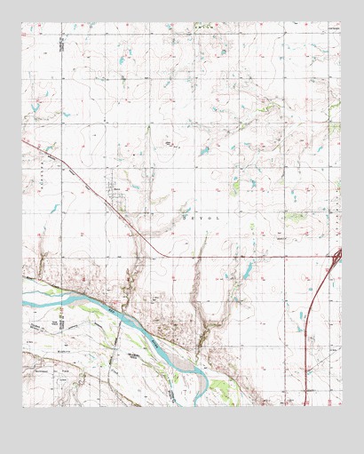 Devol, OK USGS Topographic Map