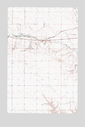 Devon, MT USGS Topographic Map