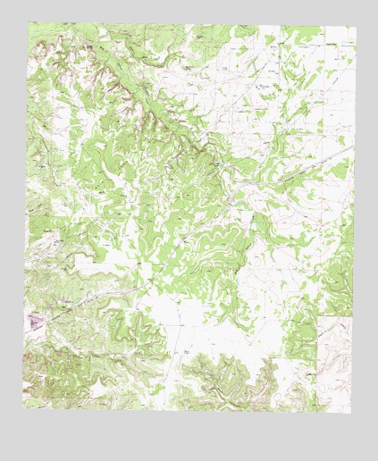 Dew Drop Creek, TX USGS Topographic Map