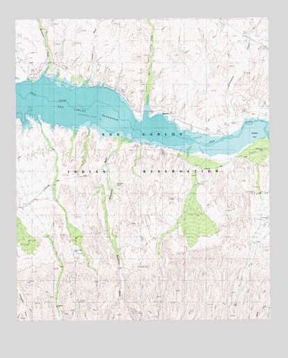 Dewey Flat, AZ USGS Topographic Map