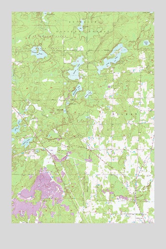 Dewey Lake, MN USGS Topographic Map