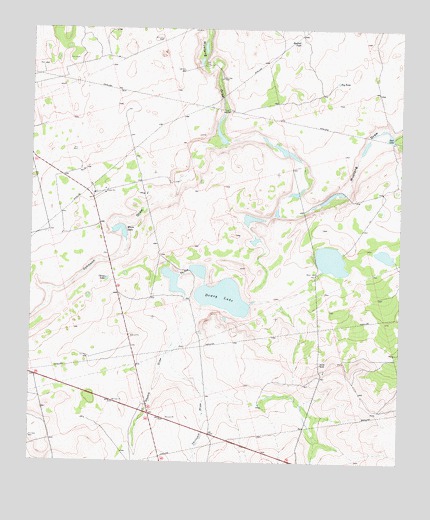 Dewey Lake, TX USGS Topographic Map