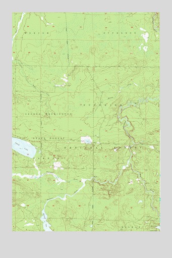 Dewey Lake NW, MN USGS Topographic Map