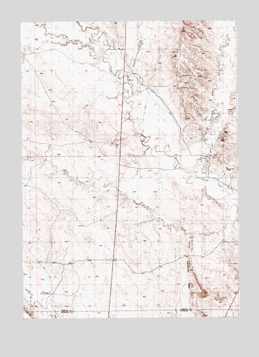 Dewey SW, WY USGS Topographic Map