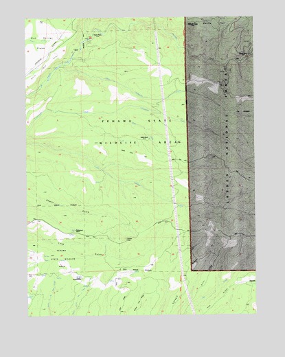 Dewitt Peak, CA USGS Topographic Map