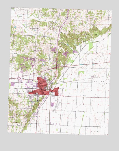 Dexter, MO USGS Topographic Map