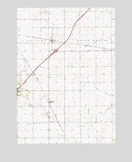 Dexter, MN USGS Topographic Map