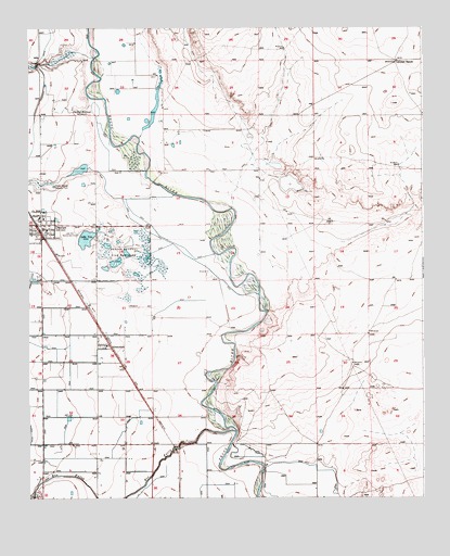 Dexter East, NM USGS Topographic Map