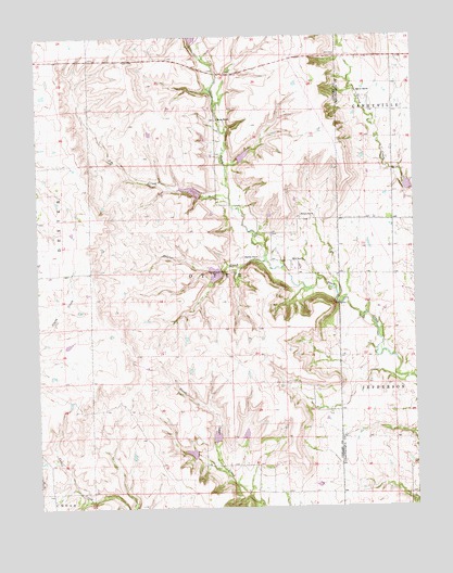 Dexter NE, KS USGS Topographic Map