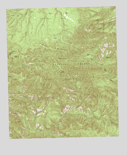 Diablo Range, NM USGS Topographic Map