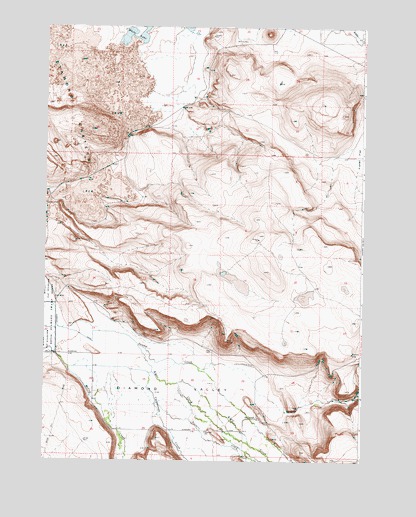 Diamond, OR USGS Topographic Map