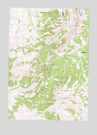 Antone Peak, MT USGS Topographic Map
